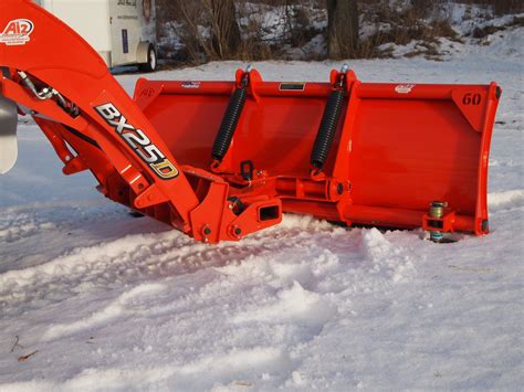 skid steer attachments snow blades|loader mounted snow blade.